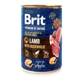 Brit Premium by Nature – Mokra Karma dla Psa | Jagnięcina z Gryką | 400 g