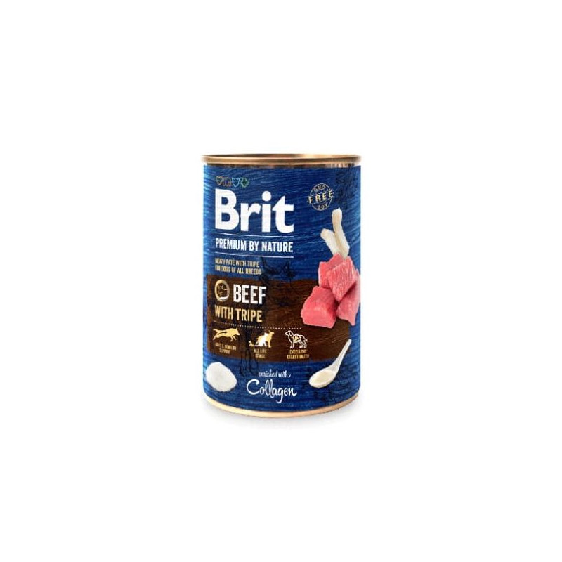 Brit Premium by Nature – Mokra Karma dla Psa | Wołowina z Flakami | 400 g