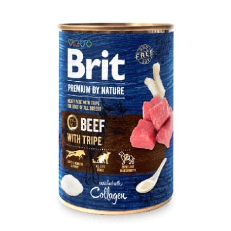 Brit Premium by Nature – Mokra Karma dla Psa | Wołowina z Flakami | 400 g