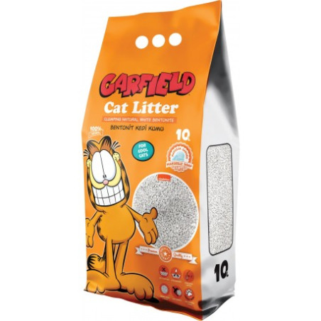 Garfield, kot, żwirek bentonitowy mydło marsylskie 10 L