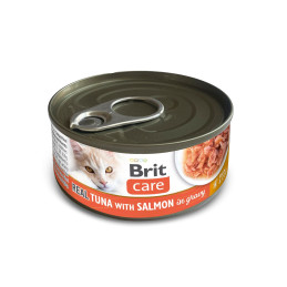 Brit Care – Tuńczyk z Łososiem w Sosie dla Kota | 80 g