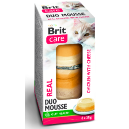 Brit Care Creamy Mousse – Kurczak z Serem dla Kota | 6 × 25 g