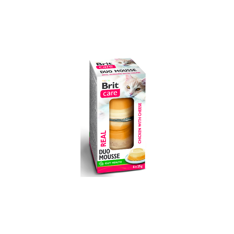 Brit Care Creamy Mousse – Kurczak z Serem dla Kota | 6 × 25 g
