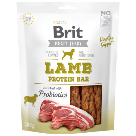 Brit Jerky – Baton Proteinowy z Jagnięciną dla Psa | 200 g