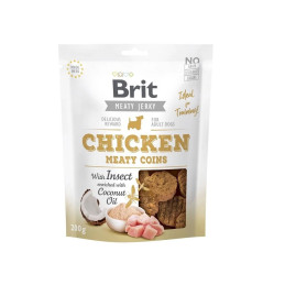 Brit Jerky – Krążki z Kurczakiem i Owadami dla Psa | 200 g