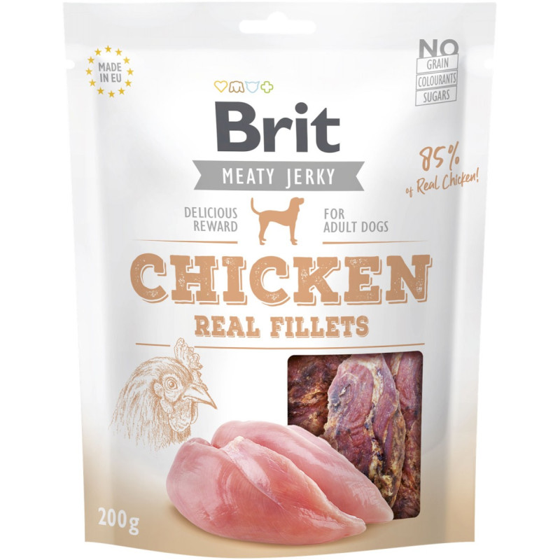 Brit Jerky – Filety z Kurczaka dla Psa | 200 g