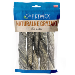 Petmex – Skóra Dorsza Twist dla Psa | Naturalny Gryzak | 100 g