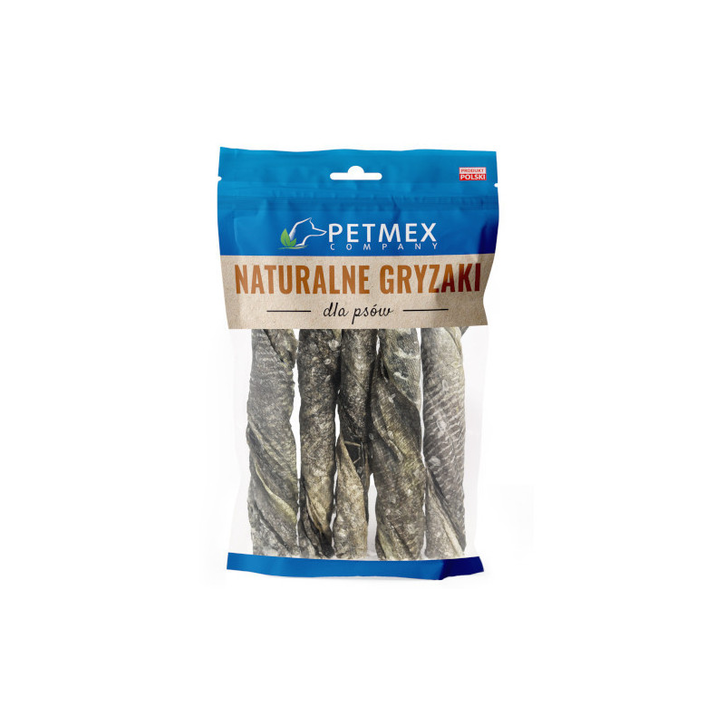 Petmex – Skóra Dorsza Twist dla Psa | Naturalny Gryzak | 100 g