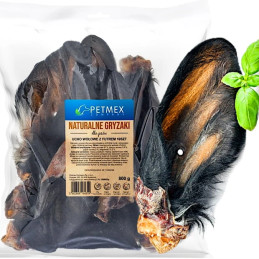 Petmex – Ucho Wołowe z Futrem dla Psa | Naturalny Gryzak | 10 szt.