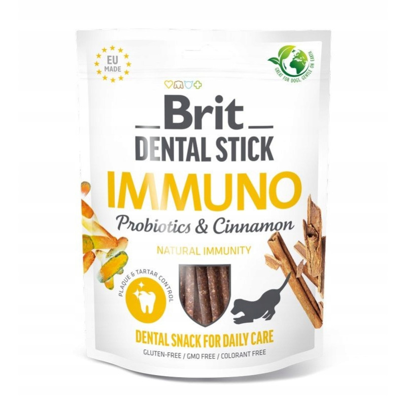 Brit Przysmak Dental Stick Immuno Probiotics&Cinnamon  251g - 7 szt