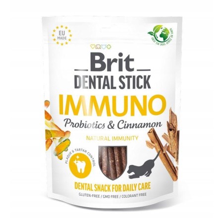 Brit Przysmak Dental Stick Immuno Probiotics&Cinnamon  251g - 7 szt