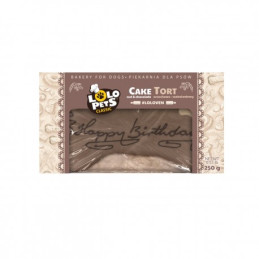 Lolo pets, pies, tort orzechowo czekoladowy, 250 g