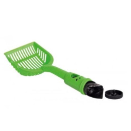 Kerbl, łopatka z workami do zbierania odchodów, zielona