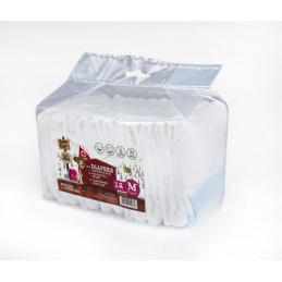 Barry King, pieluchy dla suczek, M, obwód pasa 32-48 cm, 12 szt.