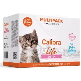 Calibra life, multipack, kocię, saszetki, 2 smaki, 12 szt, 131593