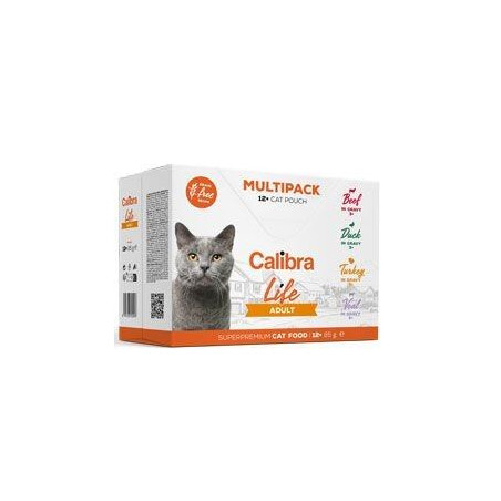 Calibra Life, multipack, koty, 4 smaki, 12 saszetek, 131589