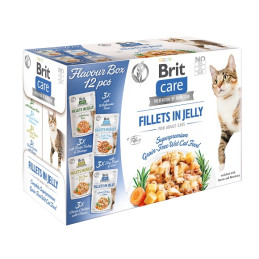 Brit care flavour box, mix smaków filety wgalaretce 12 szt x 85 g