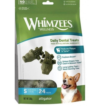 Whimzees,aligatorki, gryzaki S, 24 szt