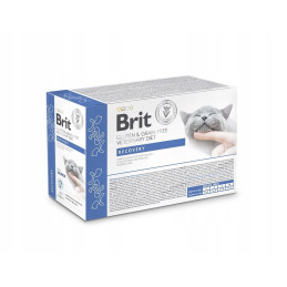 BRIT GF VET. CAT POUCH RECOVERY 12x85g