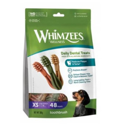 Whimzees, gryzaki w kształcie szczoteczki, XS, 48 szt