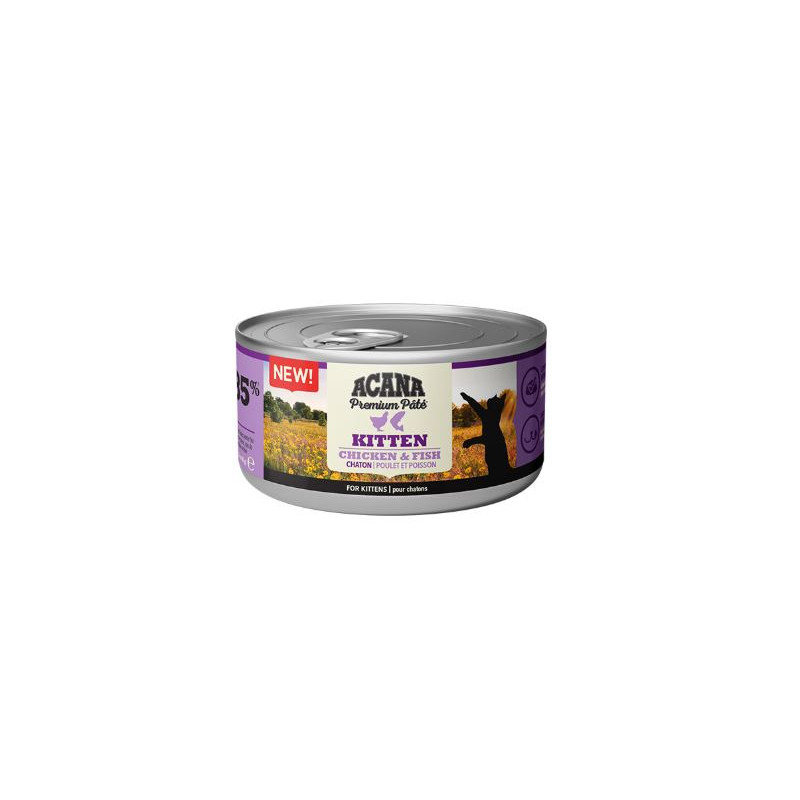Acana, kocię,  Premium Pâté, kurczak i ryba, 85 g
