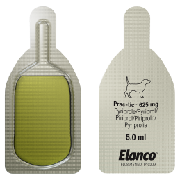 Elanco, Prac-Tic, 625 mg, krople na pchły i kleszcze, psy 22-50 kg, 3 pipety