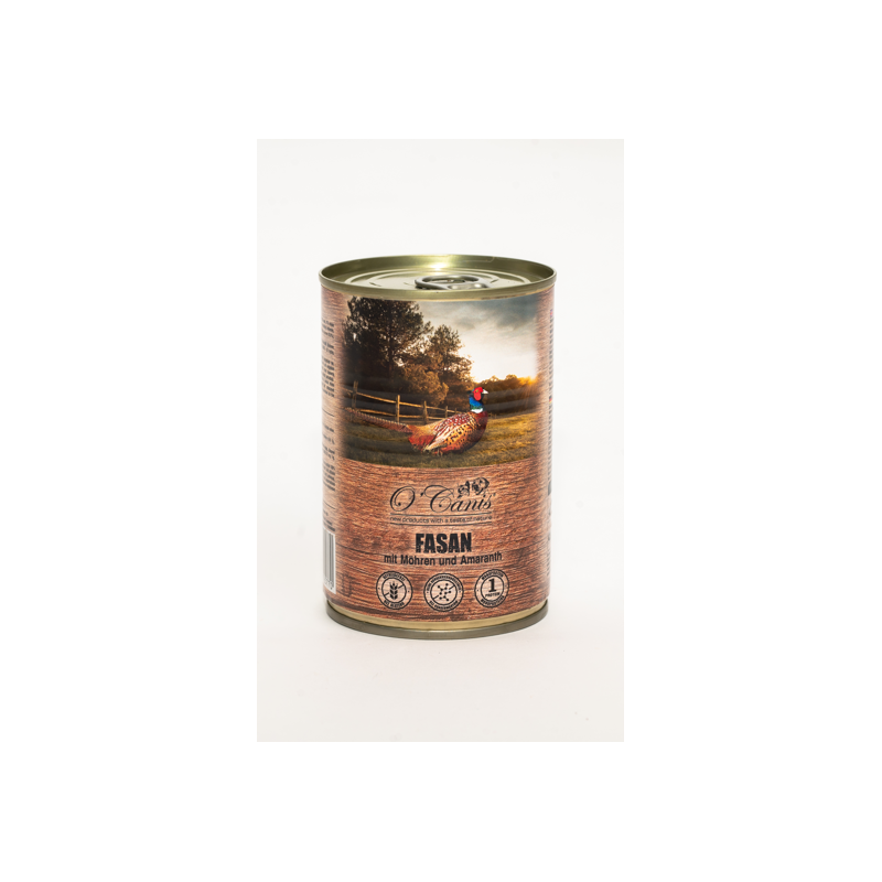 O'Canis, pies, bażant z marchewką, puszka 400 g mokra karma dla psa