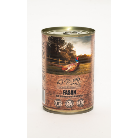 O'Canis, pies, bażant z marchewką, puszka 400 g mokra karma dla psa