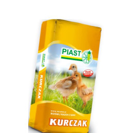 Piast, pasza dla kurczaków 1G, 0-8 tyg, pasza startowa dla kurcząt 25 kg