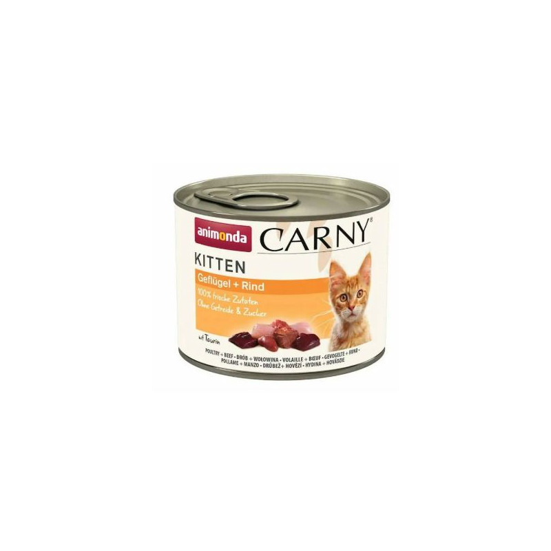 Animonda kitten, wołowina i drób, 200 g