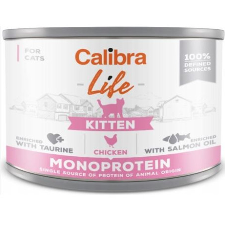 Calibra life, kocię, kurczak i serca z kurczaka, 200 g, 126330
