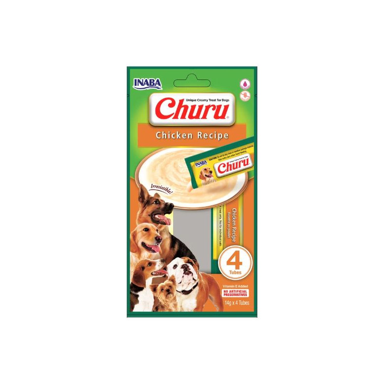 Inaba Dog Churu 4P kurczak 4x14g, Przysmaki dla psa EUD611