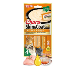 Inaba Cat Churu Skin Coat Kurczak, Przysmak dla kota 4x14 g