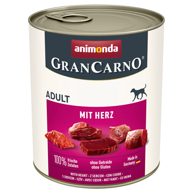 Animonda Gran Carno, pies, serca, 800 g