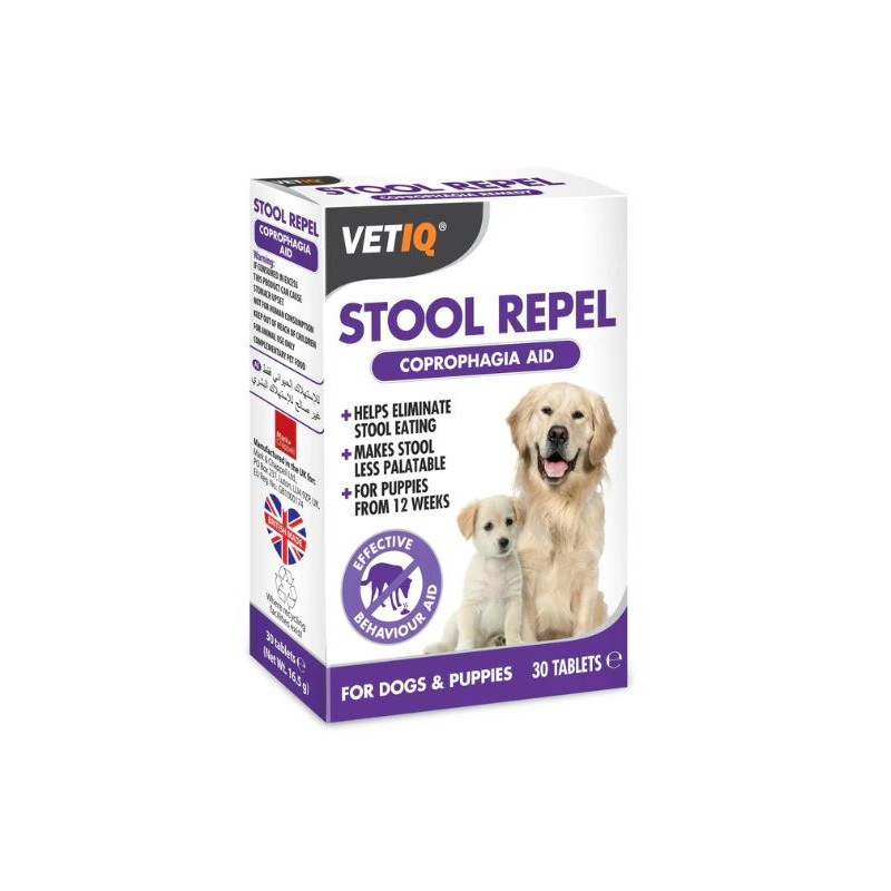 VetIQ, Stool Repel, eliminuje koprofagię u psów, 30 tabletek