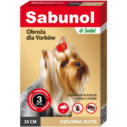 Dermapharm, Sabunol GPI, obroża dla psa, 35 cm, złota