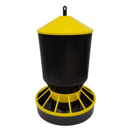 Karmidło zasypowe, automatyczne, 10 kg, czarno - żółte