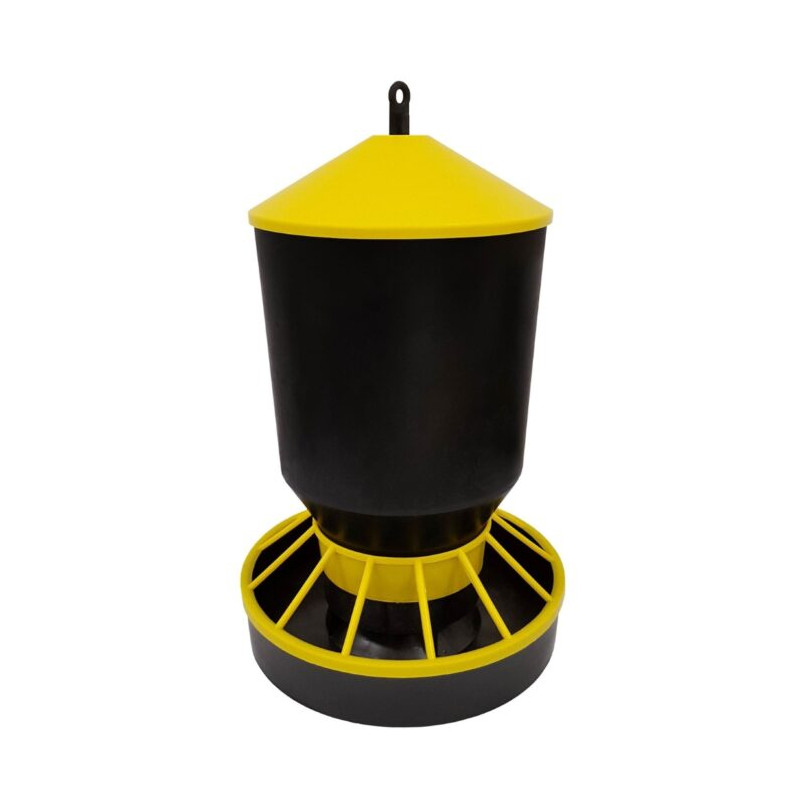 Karmidło zasypowe, automatyczne, 10 kg, czarno - żółte